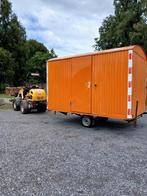 Aanhangwagen voor de bouw., Ophalen