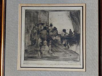 Walter Vaes  1882 - 1958   Ets  1   Venetie, Envoi