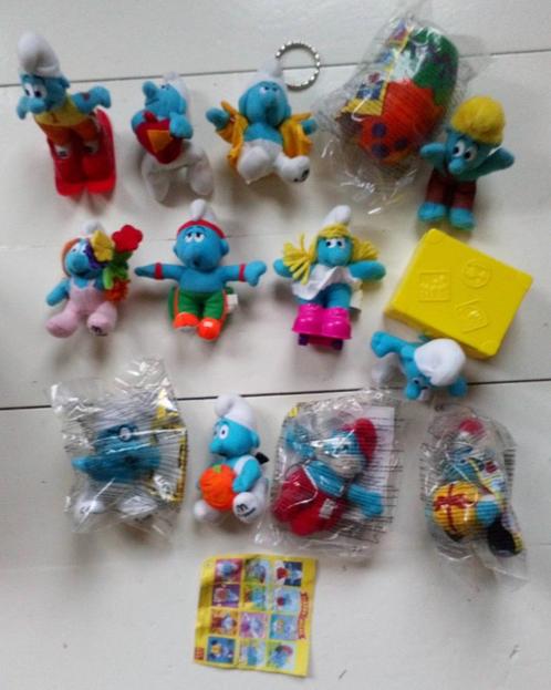 complete set (12) smurfen McDonald's Happy Meal 2000 + dozen, Collections, Schtroumpfs, Neuf, Poupée, Figurine ou Peluche, Différents Schtroumpfs