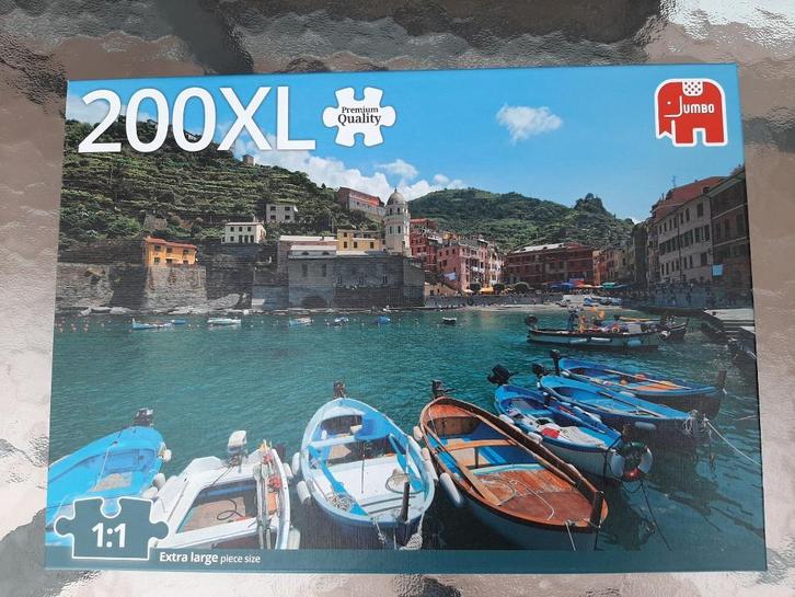 Puzzel - JUMBO – Cinque Terre  200 XL stuks, Hobby en Vrije tijd, Denksport en Puzzels, Zo goed als nieuw, Legpuzzel, Minder dan 500 stukjes