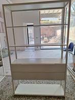 Etagère avec deux tiroirs blancs métalliques (Fjalkinge), Maison & Meubles, Accessoires pour la Maison | Étagères, Enlèvement