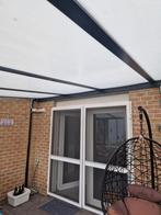 Pergola polycarbonate gris entrasite de 6m sur 3m, Tuin en Terras, Zonneschermen, Ophalen, Gebruikt