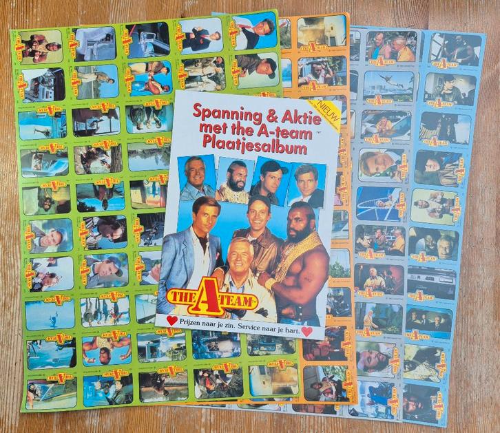 The A-Team 2e plaatjesalbum 1983 Monty Gum, Verzamelen, Film en Tv, Zo goed als nieuw, Tv, Overige typen, Ophalen of Verzenden