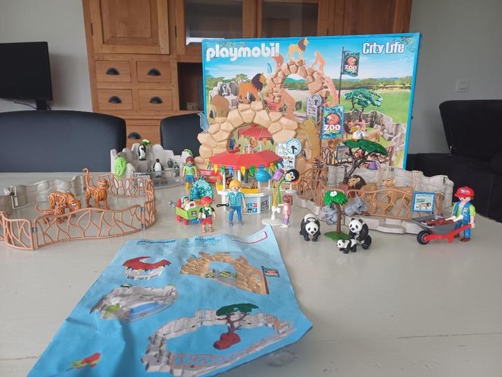 Playmobil 6634 Grote dierentuin met extra hekken en dieren, Kinderen en Baby's, Speelgoed | Playmobil, Zo goed als nieuw, Complete set