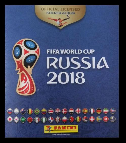 Autocollants Panini Coupe du Monde 2018 - Russie (verso noir, Collections, Autocollants, Neuf, Sport, Envoi