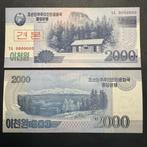 North Korea - 2.000 Won 2008 -SPECIMEN - P 65S - UNC - K31, Postzegels en Munten, Bankbiljetten | Azië, Ophalen of Verzenden, Zuidoost-Azië