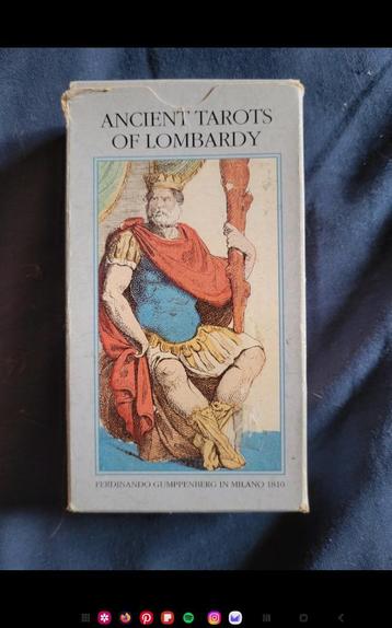 Ancien tarot de Lombardy Édition lo scarabeo beschikbaar voor biedingen