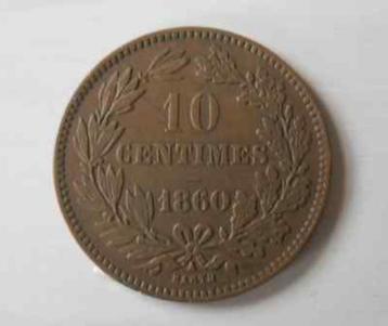 10 centimes luxembourg 1860 beschikbaar voor biedingen