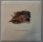 Aquarel met eiken kader. Le pape de Louisane, Ophalen of Verzenden