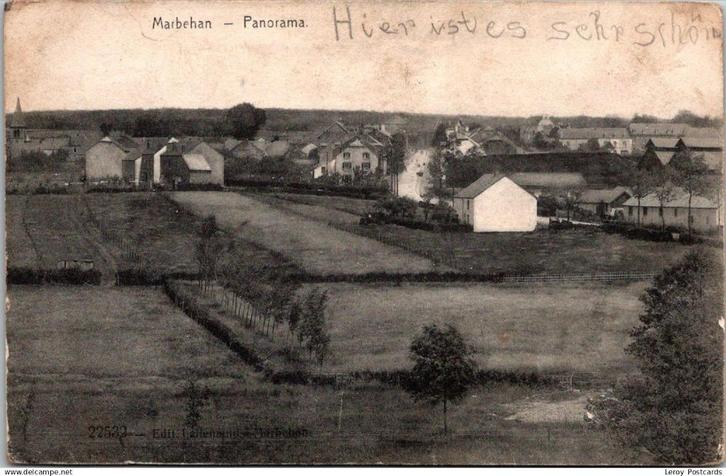 Panorama, Marbehan (poste de terrain) *, Collections, Cartes postales | Belgique, Affranchie, Luxembourg, Envoi