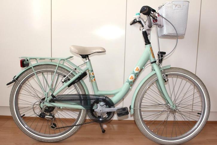 Als nieuwe 22 inch BFK meisjesfiets - 6 speed, Fietsen en Brommers, Fietsen | Meisjes, Zo goed als nieuw, 22 inch, Handrem, Versnellingen