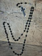 oude houten zwarte paternoster, begin 1900, Antiek en Kunst, Ophalen of Verzenden