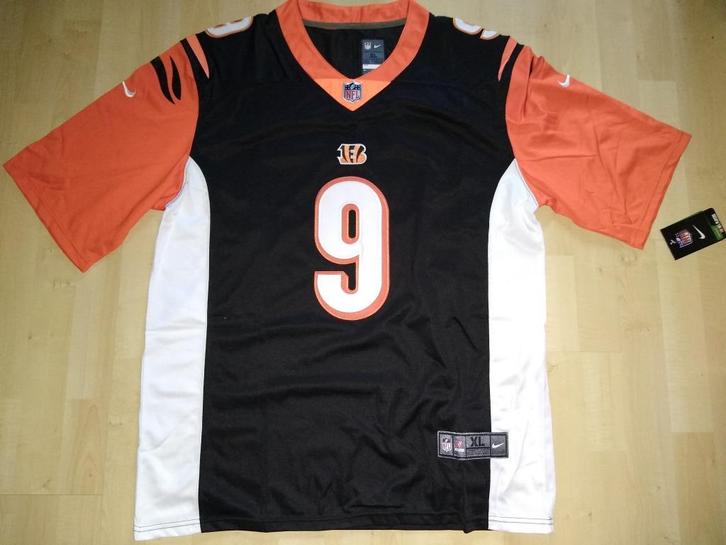 Cincinnati Bengals Jersey Burrow maat: XL, Kleding | Heren, Sportkleding, Nieuw, Overige typen, Maat 56/58 (XL), Zwart, Verzenden