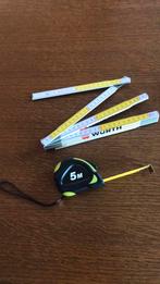 A vendre MÈTRE RUBAN ENROULEUR + PLIANT., Bricolage & Construction, Instruments de mesure, Neuf
