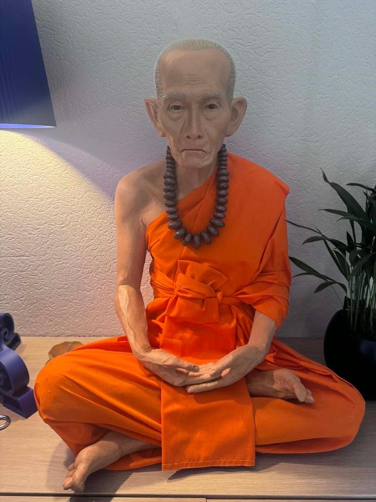 Moine thaïlandais en bouddha de cire, Maison & Meubles, Accessoires pour la Maison | Statues de Bouddha, Comme neuf, Enlèvement