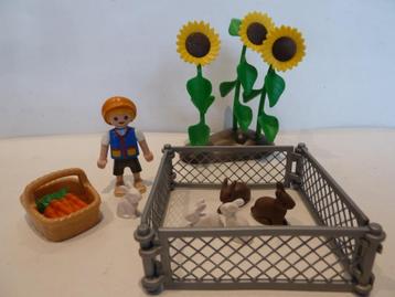 playmobil jongen met konijnen beschikbaar voor biedingen