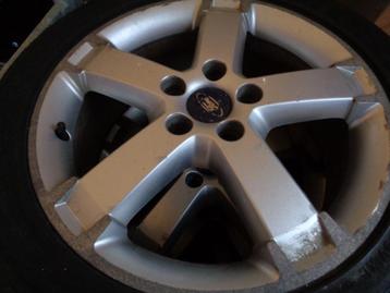 ford/volvo alu velgen 17inch 5x108 met oude winterbanden beschikbaar voor biedingen