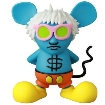 Keith Haring - Andy Mouse en édition limitée, bleu (Nouveau , Enlèvement ou Envoi, Neuf, Poupée