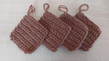 Onderzetters / Coasters (set van 4 - handgemaakt), Enlèvement, Neuf, Verre ou Tasse