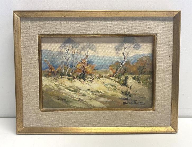 Jeannot Peeters 1909-1996 - Olie op doek - Duinen Hechtel, Antiquités & Art, Art | Peinture | Classique, Enlèvement ou Envoi