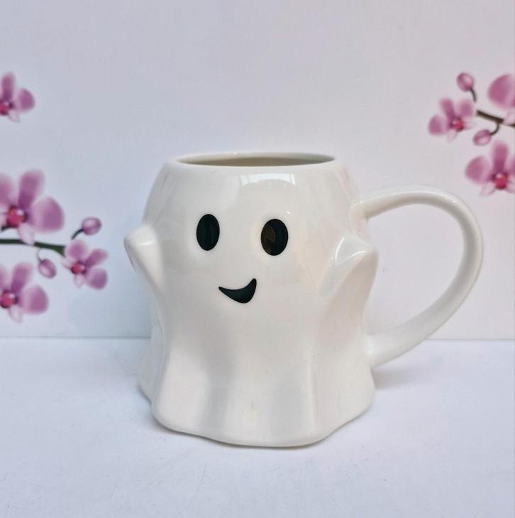 👻 Spook Mok 👻, Huis en Inrichting, Keuken | Servies, Nieuw, Kop(pen) en/of Schotel(s), Overige stijlen, Porselein, Ophalen of Verzenden