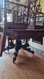 Table + 6 chaises ancien vintage en bois, Antiquités & Art, Enlèvement