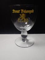 oud bierglas Triump Stout Lust Kortrijk, Verzamelen, Ophalen of Verzenden, Gebruikt, Glas of Glazen, Overige merken