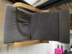 IKEA Poang + voetenbankje, Huis en Inrichting, Fauteuils, Ophalen, Zo goed als nieuw, Stof