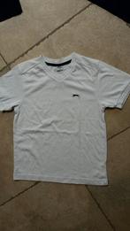 Merk Slazenger: witte sport t-shirt mt 122, Chemise ou À manches longues, Utilisé, Garçon, Enlèvement ou Envoi