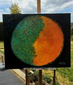 Abstract acrylschilderij, Ophalen of Verzenden