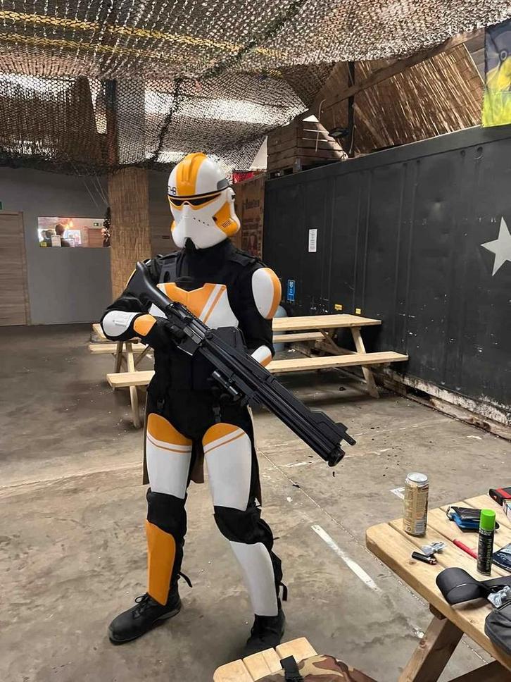 Star wars 327th star corps clone trooper cosplay/airsoft, Hobby en Vrije tijd, Kostuums, Theaterbenodigdheden en LARP, Zo goed als nieuw