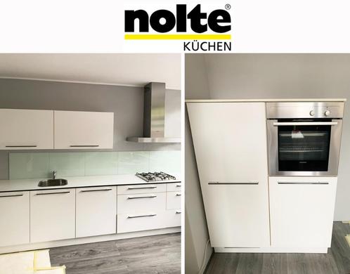 Nolte Küchen rechte keuken totaal 462 cm met trespa blad, Maison & Meubles, Cuisine | Cuisines complètes, Utilisé, Blanc, Enlèvement