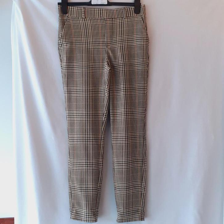 VERO MODA Geruite pantalon Maat: S Prijs: € 3, Kleding | Dames, Broeken en Pantalons, Gedragen, Maat 36 (S), Bruin, Lang, Ophalen of Verzenden