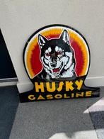 Husky emaille reclamebord, Verzamelen, Ophalen of Verzenden, Zo goed als nieuw, Reclamebord