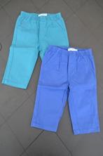 P'TIT FILOU 2 broekjes blauw en groen maat 6m, Kinderen en Baby's, Babykleding | Maat 68, Broekje, Jongetje of Meisje, Ophalen of Verzenden