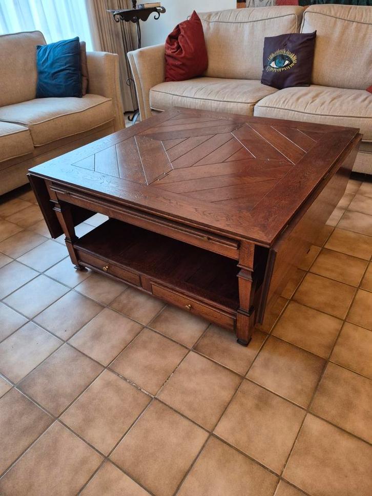 Table basse en chêne français, Maison & Meubles, Tables | Tables de salon, Comme neuf, Enlèvement