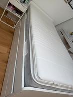 Bed kleur wit 90x200 incl 2 matrassen, topper en opberglades, Huis en Inrichting, Slaapkamer | Bedden, Ophalen, Zo goed als nieuw