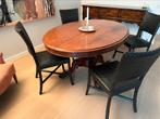 Ovalen antieke tafel, Huis en Inrichting, Ophalen, Gebruikt