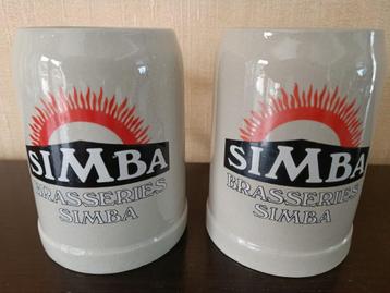 2 bierpullen van 1/2 liter van Brasseries SIMBA in Katanga beschikbaar voor biedingen