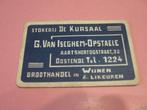 Oude losse speelkaart Stokerij De Kursaal (193), Verzamelen, Speelkaarten, Jokers en Kwartetten, Ophalen of Verzenden, Zo goed als nieuw