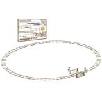 3D Houten Puzzel Round Railway + Crossing 1:40 - DIY Build, Verzenden, Nieuw