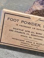 WWII US foot powder, Ophalen