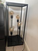 Lampadaire industriel noir avec 4 ampoules, Maison & Meubles, Enlèvement, Comme neuf