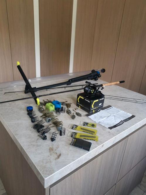 Matrix horizon carp feeder set, Watersport en Boten, Hengelsport | Witvissen, Zo goed als nieuw, Molen, Ophalen