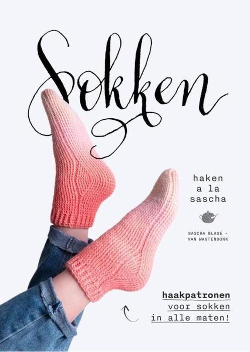 sokken haken, Hobby en Vrije tijd, Breien en Haken, Zo goed als nieuw, Haken, Patroon of Boek, Ophalen of Verzenden