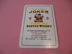 1 oude losse speelkaart Joker Scotch whisky (88), Collections, Cartes à jouer, Jokers & Jeux des sept familles, Comme neuf, Carte(s) à jouer