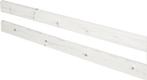 UNE planche de bois pour lit FLEXA (blanc lasuré), Ophalen, 90 cm, Eenpersoons, Wit