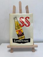 SS Limonade oud reclamebordje, Reclamebord, Gebruikt, Ophalen of Verzenden