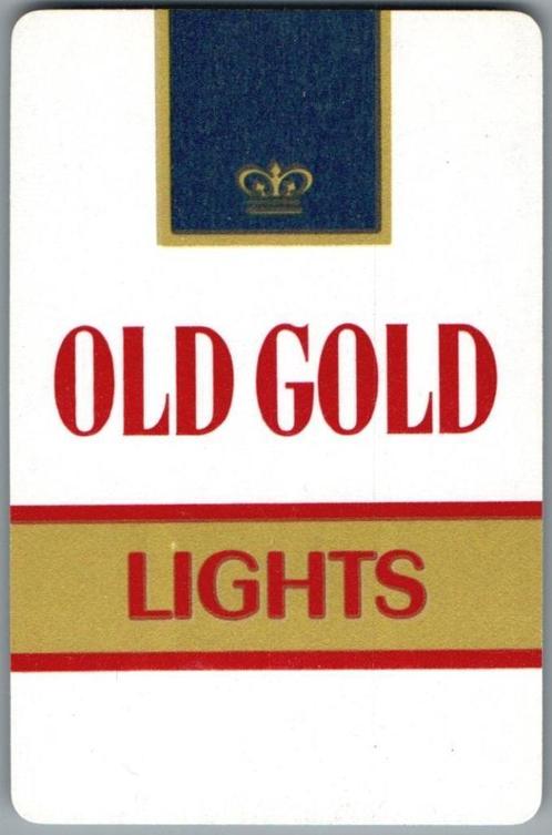 speelkaart - LK12384 - Old Gold, lights, Verzamelen, Speelkaarten, Jokers en Kwartetten, Zo goed als nieuw, Speelkaart(en), Verzenden