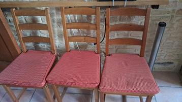 3 Nordviken stoelen gebruikt om te schuren + 3 kussens  beschikbaar voor biedingen